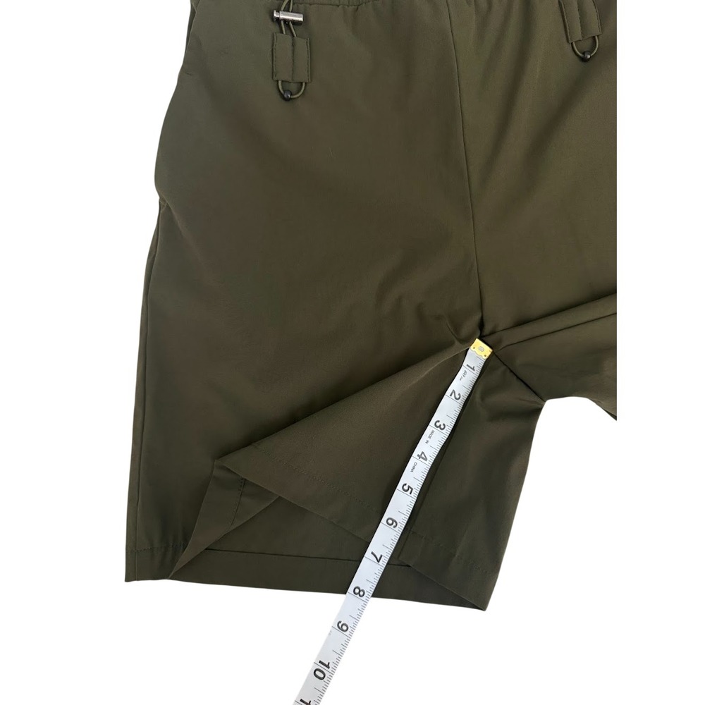 Halara Women's Olive Green High Waisted Adjustable Drawcord Hiking Shorts Size M - Picture 9 of 10